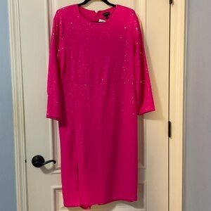 torrid Hot Pink Sequin Crewneck Top